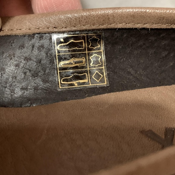 The FLEXX Wedge Pumps Womens Size 9 Taupe Brown Suede Leather Slip On Comfort - Picture 10 of 16